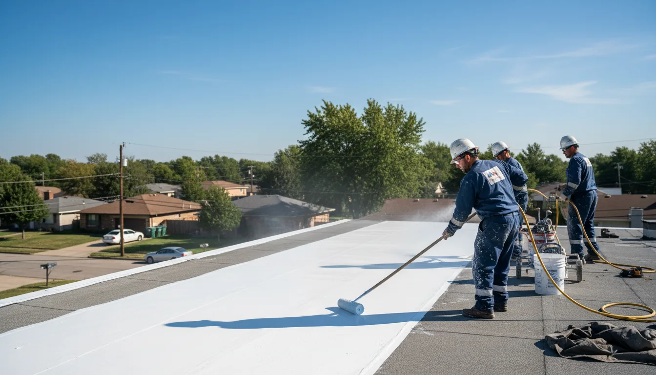 Commercial roof coating in Bedford, WY near me